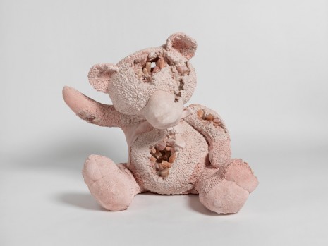 Daniel Arsham, Rose Quartz Teddy Bear (Large), 2017, Perrotin
