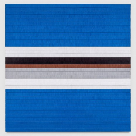 Brian Wills, Untitled (Blue, Grey, Brown after JM), 2014 , Praz-Delavallade