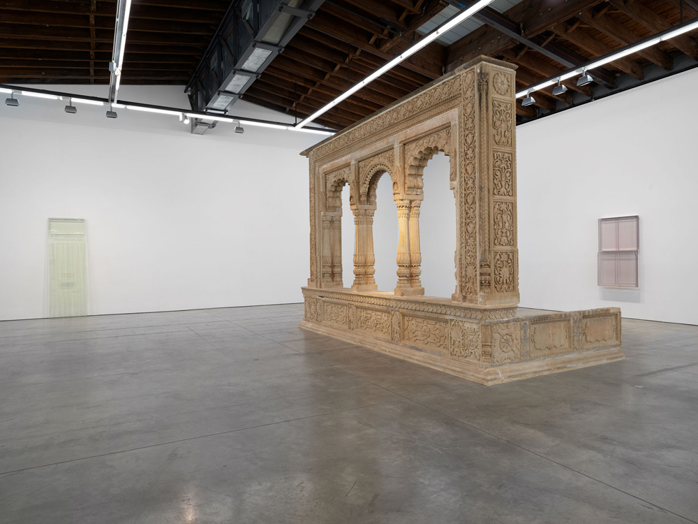  Luhring Augustine Bushwick From left to right: Rachel Whiteread, Doorway II, 2011; Pleasure pavilion, Late 18th or early 19th century, Sandstone and brick; Rachel Whiteread, Daylight, 2010