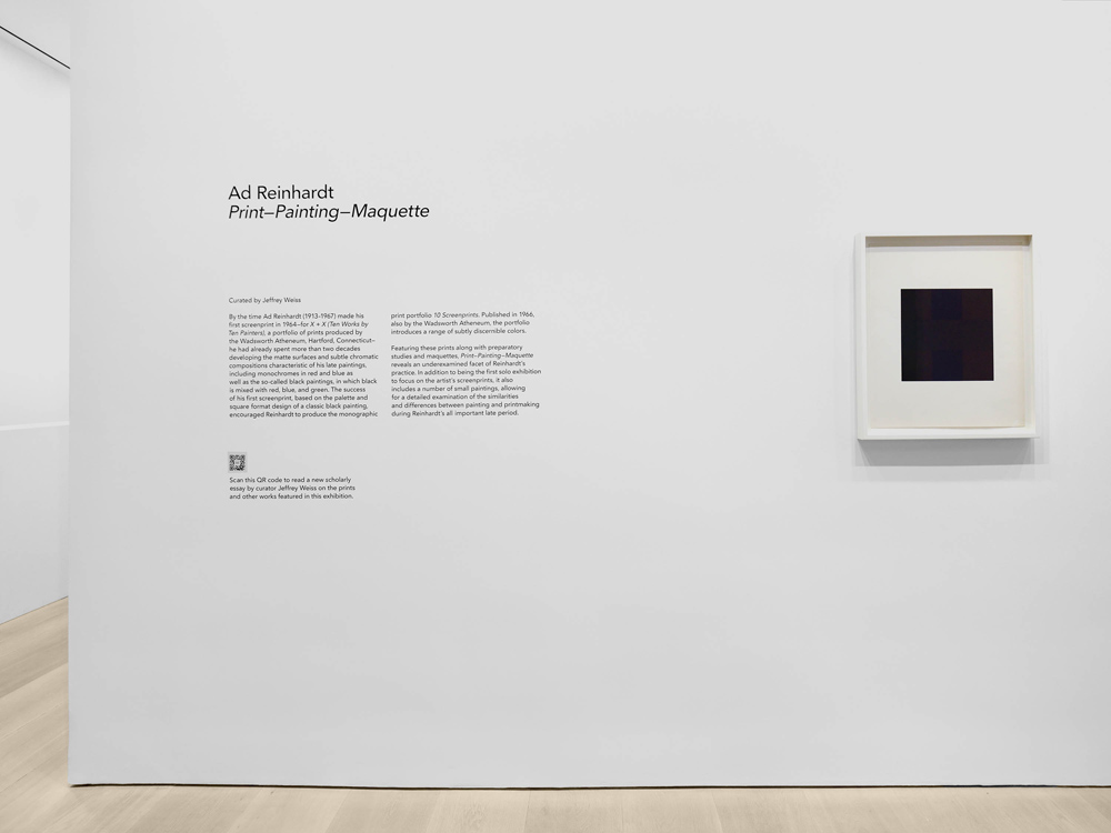 Ad Reinhardt David Zwirner 