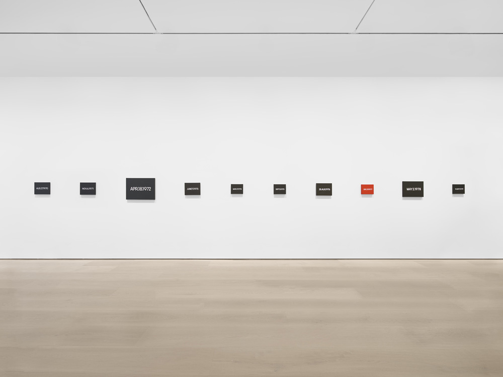 On Kawara David Zwirner 