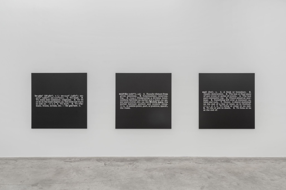 Joseph Kosuth Almine Rech 