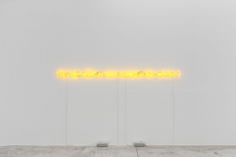 Joseph Kosuth Almine Rech 