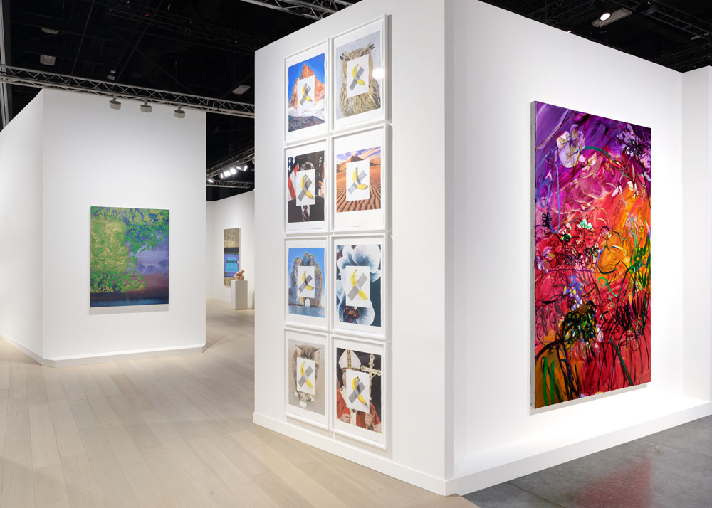  Gagosian © Rufolf Stingel; © Jonas Wood; © Maurizio Cattelan; © Jadé Fadojutimi