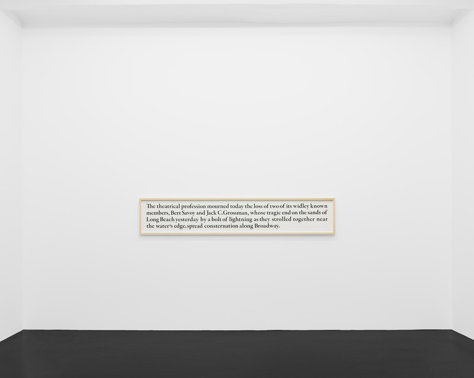 Larry Johnson Galerie Buchholz 