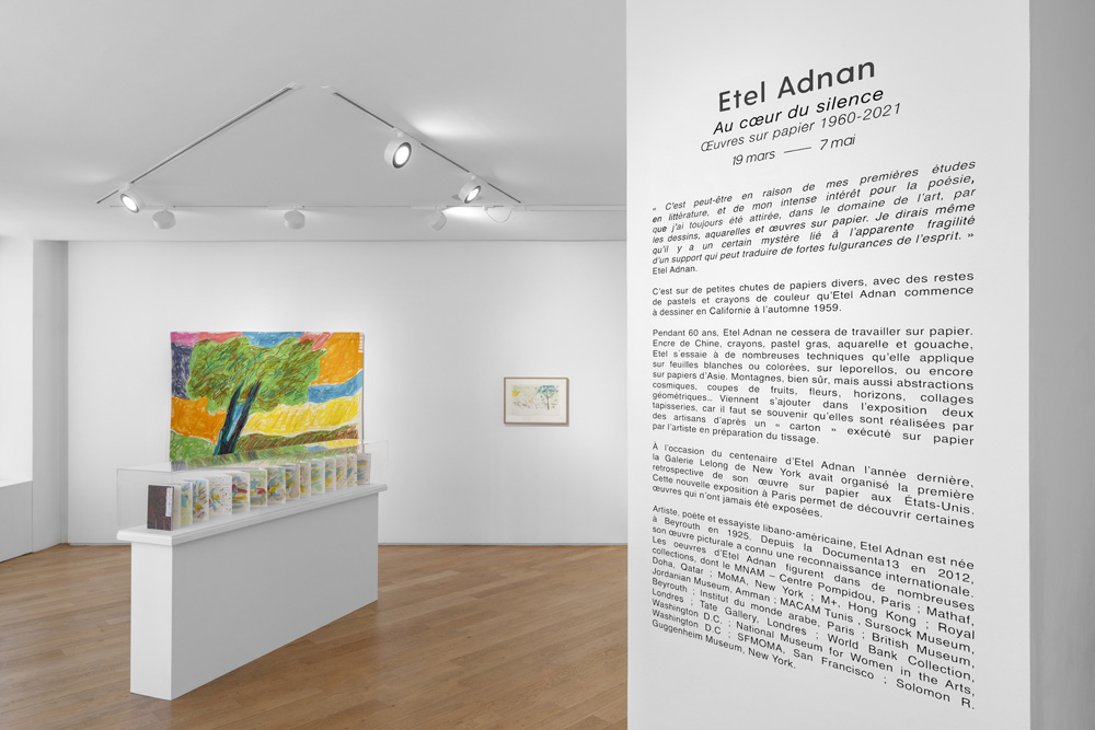 Etel Adnan Galerie Lelong 