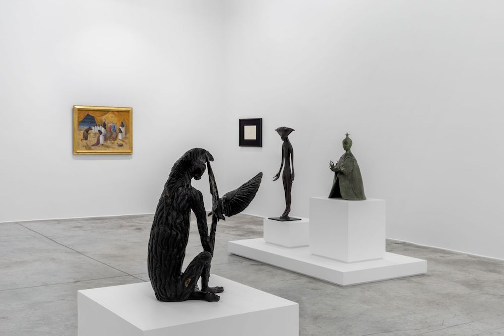 Leonora Carrington Almine Rech ’The Lovers‘, 1987 - Loan from FAMM (Femmes Artistes du Musée de Mougins) / The Levett Collection © ADAGP, Paris
