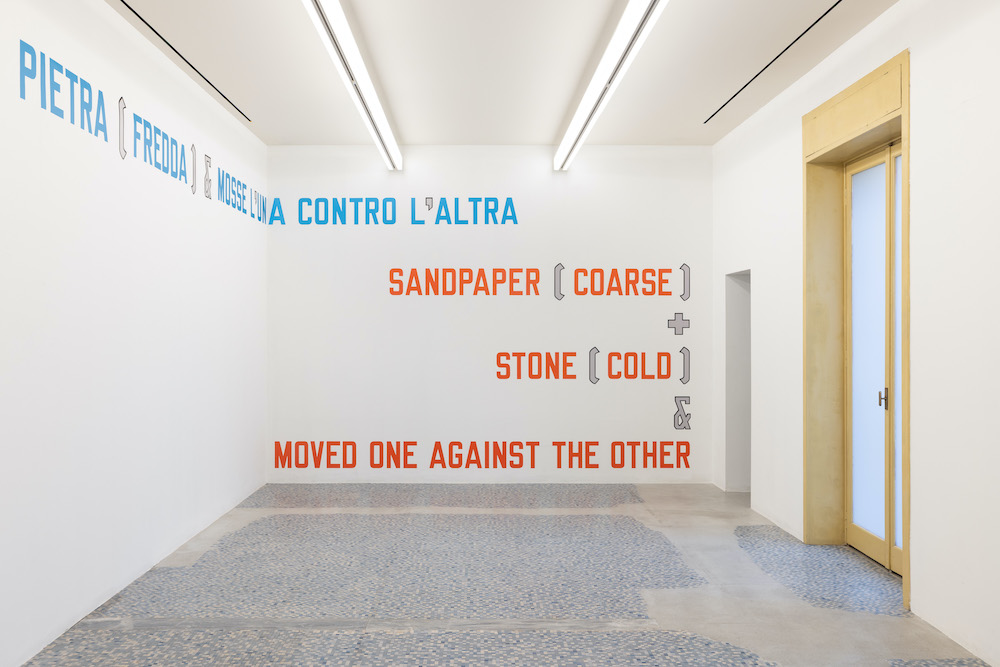 Lawrence Weiner MASSIMODECARLO 
