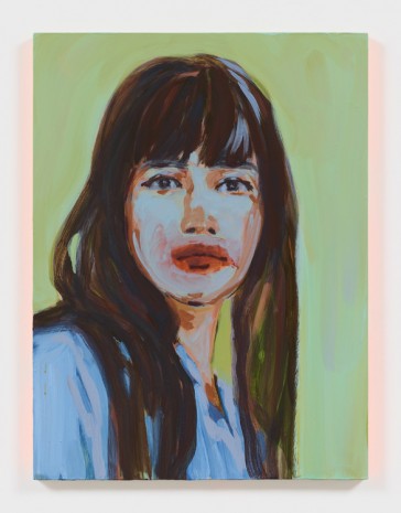 Claire Tabouret, Self-portrait in blue light, 2019 , Almine Rech