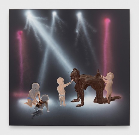 Tala Madani, Shit Mom (Disco Babies), 2019 , David Kordansky Gallery