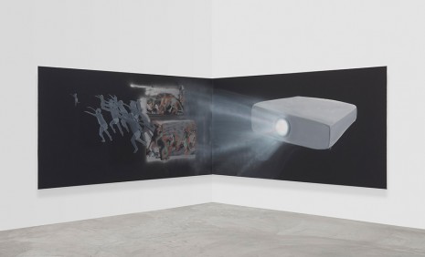 Tala Madani, Corner Projection (Time), 2019 , David Kordansky Gallery