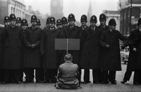 Don McCullin, Protester, Cuban Missile Crisis, Whitehall, London, 1962 , Howard Greenberg Gallery