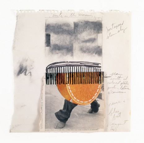 James Rosenquist, James Rosenquist Source and Preparatory Sketch for Early In The Morning, 1963, Galerie Thaddaeus Ropac