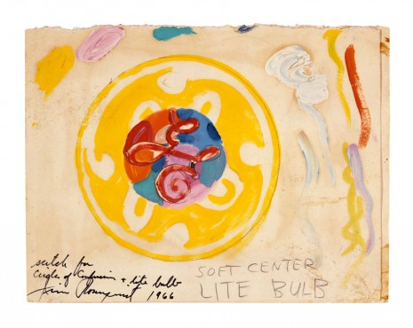 James Rosenquist, Sketch for Circles of Confusion & Lite Bulb, 1966 , Galerie Thaddaeus Ropac