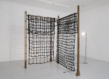 Leonor Antunes, the tiles are black in the studio area, 2008-2012, Air de Paris