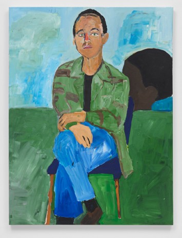 Henry Taylor, Portrait of Chase Hall, 2019 , Blum & Poe