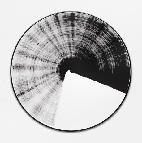 Claudia Comte, Turn and Slip 160, black and white, 2/4 medium dark, 2019 , Gladstone Gallery