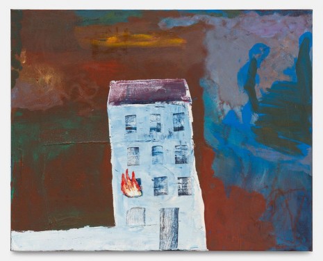 Walter Swennen, White House (with Fire), 2019 , Gladstone Gallery