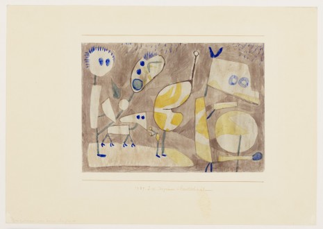 Paul Klee, Ungeheuer in Bereitschaft (Monsters in readiness), 1939 , David Zwirner