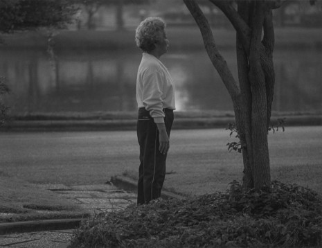 Roy DeCarava, Woman standing, tree, 1987, David Zwirner