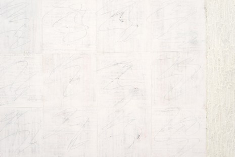 McArthur Binion, White:Work (sketch), 2019, MASSIMODECARLO