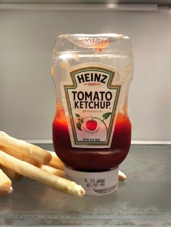 Roe Ethridge, White Asparagus and Ketchup, 2019 , Andrew Kreps Gallery