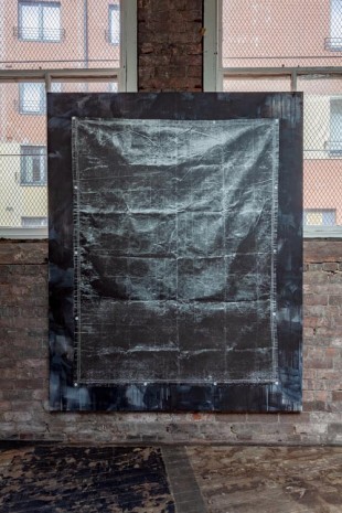 Gardar Eide Einarsson, Olive Drab Heavyweight Canvas Tarp (Black), 2019 , The Modern Institute
