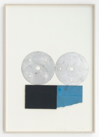Michael Kienzer, Untitled (Collage in showcase), 2019 , Galerie Elisabeth & Klaus Thoman