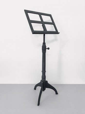 Joseph Kosuth, ’Quoted Use #5’ Albert Einstein's Music Stand (ca.1915) Collection of the Historical Society of Princeton, USA, 2019 , Lia Rumma Gallery