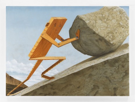 Sean Landers, Plankboy (Sisyphus), 2019 , rodolphe janssen