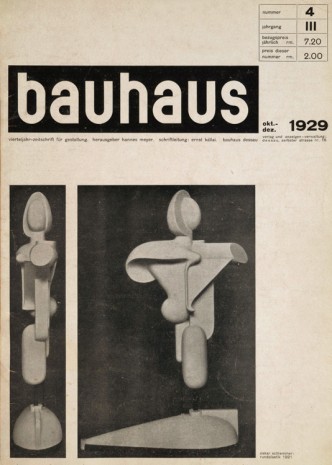 Oskar Schlemmer, Hannes Meyer, Hrsg [publ.]: bauhaus zeitschrift für gestaltung, 4 III, 1929 , Galerie Thaddaeus Ropac