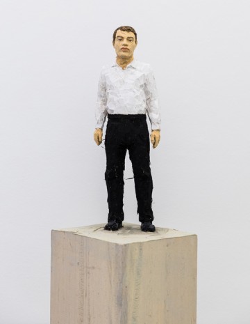 Stephan Balkenhol, Man with Black Trousers and White Shirt, 2019 , Mai 36 Galerie