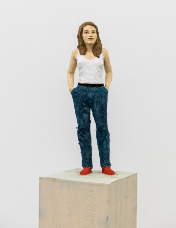 Stephan Balkenhol, Woman in Jeans, 2019 , Mai 36 Galerie