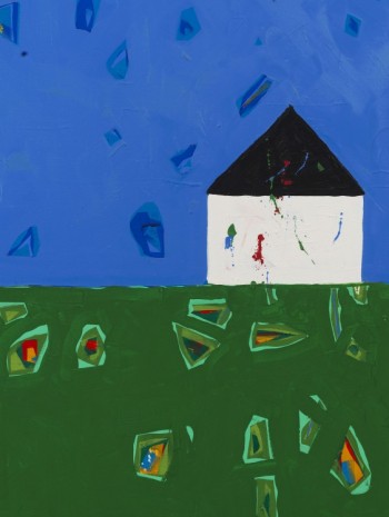 Jennifer Bartlett, House: Yellow Roof Left, 1998 , Marianne Boesky Gallery