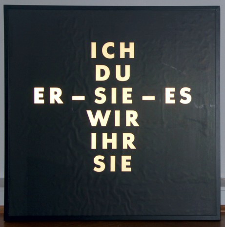 Thomas Locher, Ich Du Er Sie, 1998, BERNHARD KNAUS FINE ART