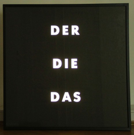 Thomas Locher, Der Die Das, 1998, BERNHARD KNAUS FINE ART