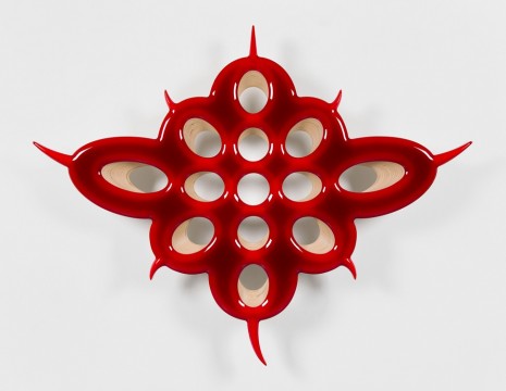 Donald Moffett, Lot 062619 (cell division, red), 2019 , Marianne Boesky Gallery
