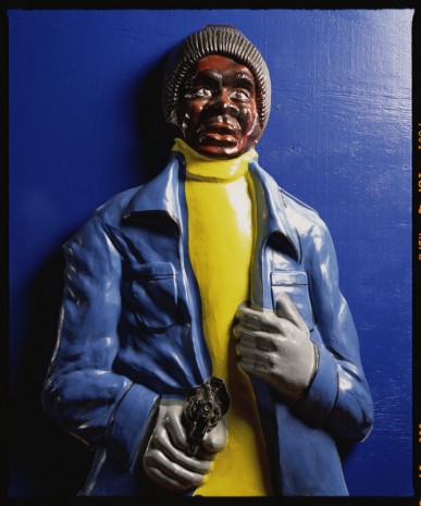 Andres Serrano, “Mr. Blue” Sir Real 3-D Shooting Range Hold Up Man Target by Caswell, 1970’s (Infamous), 2019, Galerie Nathalie Obadia