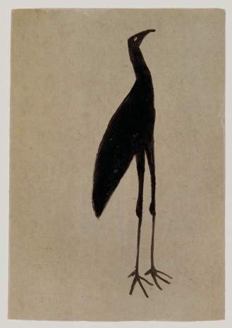 Bill Traylor, Black Heron, 1939-1942 , David Zwirner