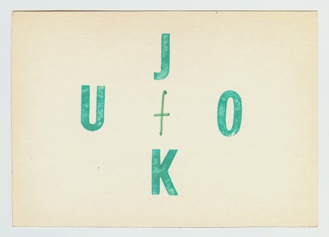 Július Koller, Univerzalna Futurologicka Orientacia  (JULIUS + KVETOSLAVA), 1971, gb agency