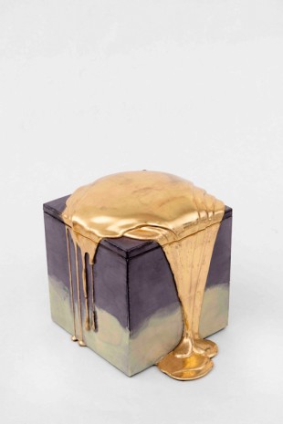 Nancy Lorenz, Red Gold Pour Box, 2019 , GAVLAK