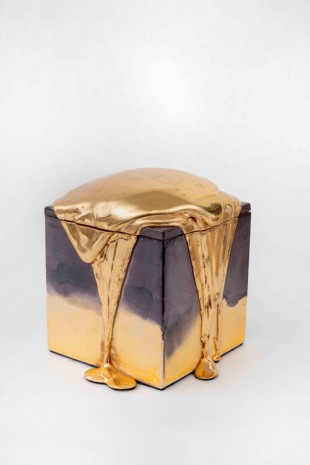 Nancy Lorenz, Red Gold Pour Box, 2019 , GAVLAK