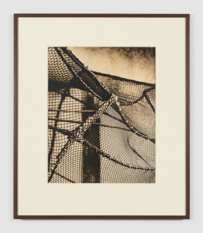 João Penalva, Scenic prop. Bird catcher’s cage. Cloth-wrapped PVC structure with cotton and polyester thread net., , Simon Lee Gallery