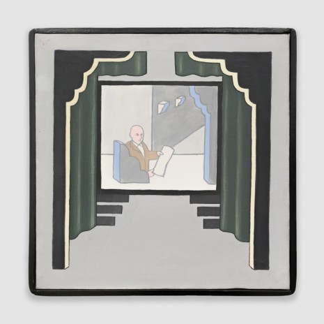 Roger Brown, Untitled (Theater, Man in Chair), 1968, Venus Over Manhattan