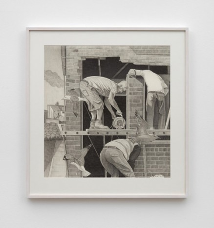 Paul Anthony Harford, Untitled (Builders with gulls), 2006 , Sadie Coles HQ