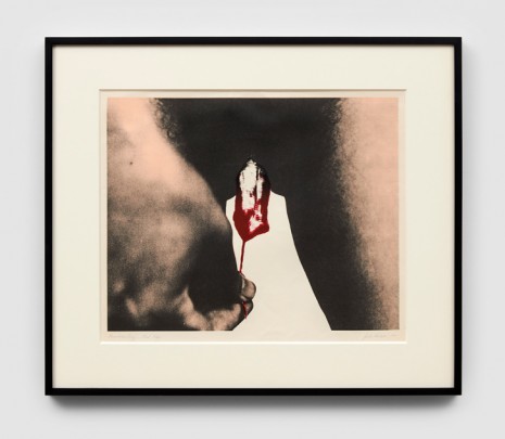 Judy Chicago, Red Flag, 1971 , Richard Saltoun Gallery