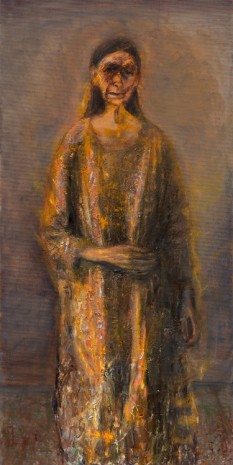 Celia Paul, Self-Portrait, Standing, 2019, Victoria Miro