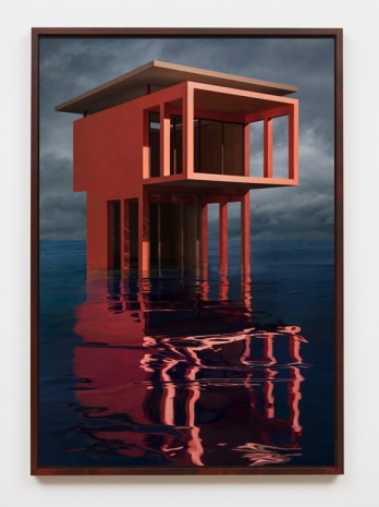 James Casebere, Red/Orange Solo Pavilion, 2018, Sean Kelly