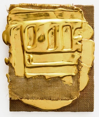 Nancy Lorenz, Red Gold on Burlap, 2015 , GAVLAK