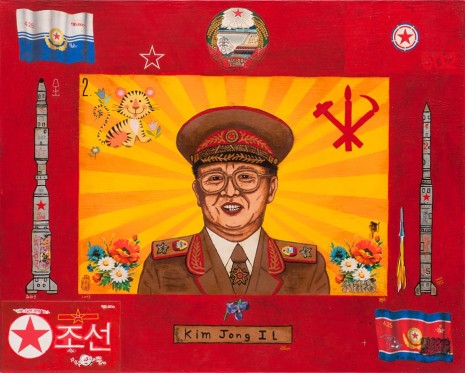 Jeffrey Vallance, Kim Jong IL: The Dear Leader Smiles # 2, 2010 , Tanya Bonakdar Gallery